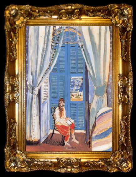 framed  Henri Matisse French window before, ta009-2